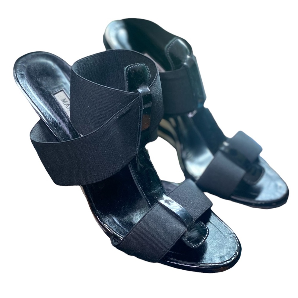 Manolo Blahnik | Size 38.5/8.5 Zebra Print Open T… - image 4